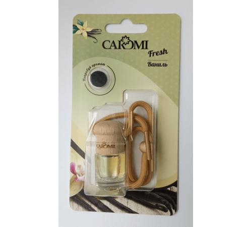 Ароматизатор CAROMI Fresh бутылочка с дер.крышкой Ваниль 5мл