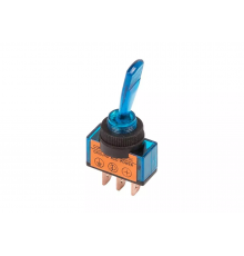 Тумблер 12V 20А (3c) ON-OFF однополюсный  с синей подсветкой  REXANT