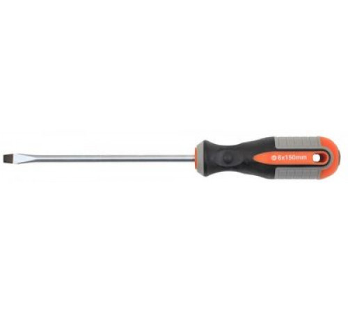 Отвертка шлицевая SL6x150 мм ROUND GRIP / OMBRA