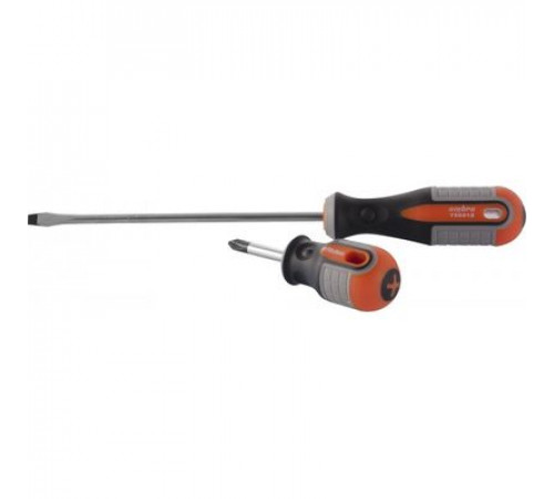 Отвертка шлицевая SL8x200 мм ROUND GRIP / OMBRA