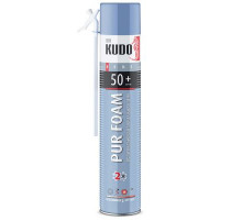 Пена полиуретановая монтажная KUDO PUR FOAM 50+, всесезонная, выход до 50 л., 1000 мл ~