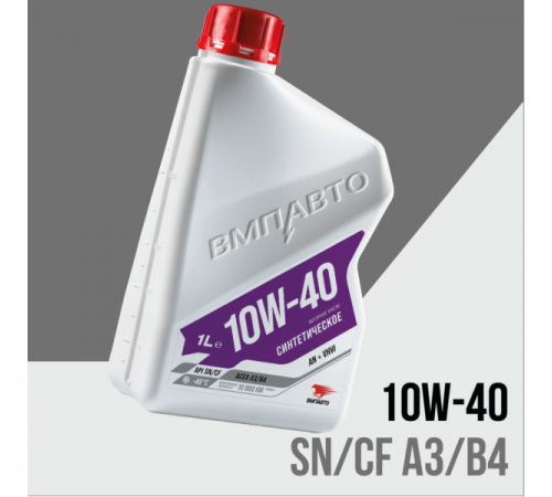 Масло моторное 3-SN 10w40 (A3/B4, SN/CF)канистра 1л. ВМП АВТО ЧЗ