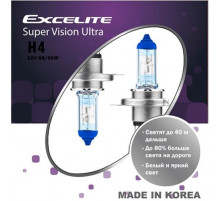 Лампы H4 12V 60/55W P43t Super Vision Ultra Excelite к-т Ю.Корея