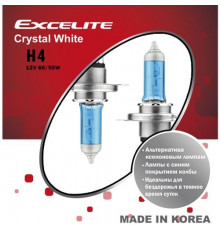 Лампы H4 12V 60/55W P43t Crystal White Excelite  к-т Ю.Корея