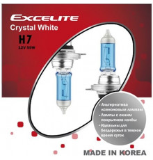 Лампы H7 12V 55W PX26d Crystal White Excelite к-т Ю.Корея