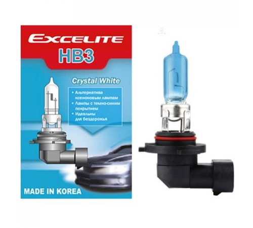 Лампа HB3(9005) 12V 65W P20d Crystal White Excelite Ю.Корея