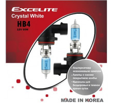 Лампы HB4(9006) 12V 55W P22d Crystal White Excelite к-т Ю.Корея