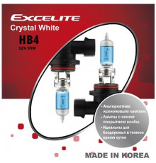 Лампы HB4(9006) 12V 55W P22d Crystal White Excelite к-т Ю.Корея