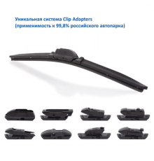 Щетка стеклоочистителя зимняя GY Winter Premium 16"/40 см, 9 переходников