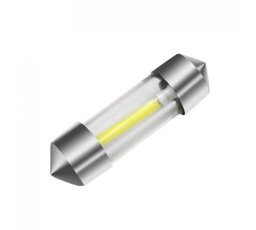Светодиод C5W 24V SV8.5-36 (1COB,белый,с трубкой) "ДИАЛУЧ"