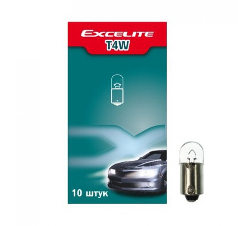Лампа T4W 12V 4W BA9s Standard Excelite Ю.Корея