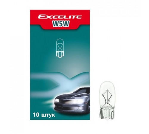 Лампа W5W 12V 5W W2,1x9,5d Standard Excelite Ю.Корея