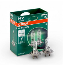 Лампы H7 12V 55W ULTRALIFE (к-т 2шт) 64210ULT-2HB OSRAM
