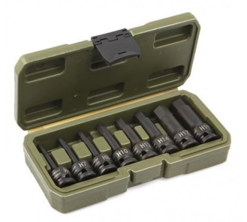 Набор бит-головок ударных 1/2'' шестигранных, 8 шт. (Н6 - Н19) ДТ