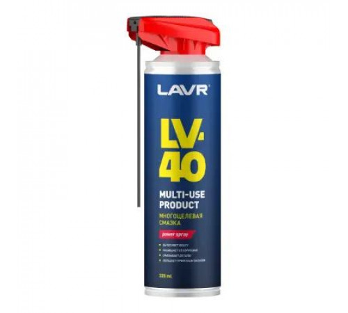Смазка многоцелевая LV-40 аэрозоль 335 мл  LAVR ЧЗ
