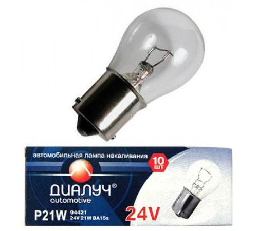 Лампа P21W 24V BA15s Диалуч ЛЧ302-Л