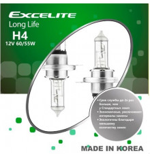 Лампы H4 12V 60/55W P43t Long Life Excelite к-т Ю.Корея