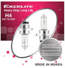 Лампы H4 HD 24V 75/70W P43t Long Life Excelite к-т Ю.Корея