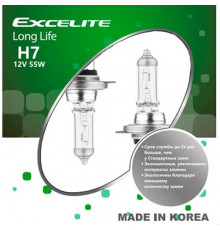 Лампы H7 12V 55W PX26d Long Life Excelite к-т Ю.Корея