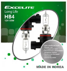 Лампы HB4(9006) 12V 55W P22d Long Life Excelite к-т Ю.Корея