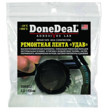Термостойкая (до 260 С) ремонтная лента "Удав" (Цвет:Черный) DoneDeal 2.5 x 100 с