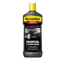 Полироль кузова цветной с полифлоном. Черный DoctorWax 300 мл