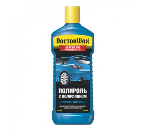 Полироль кузова цветной с полифлоном. Синий DoctorWax 300 мл