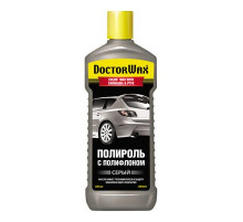 Полироль кузова цветной с полифлоном. Серый DoctorWax 300 мл