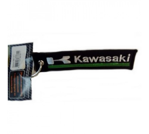 Брелок ткань, вышивка Кавасаки 13*3см BMV 011