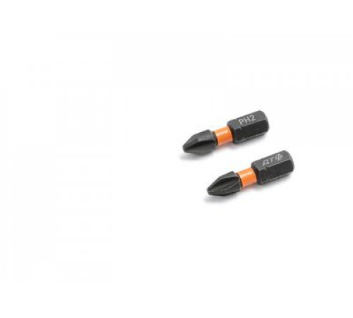 Бита ударная 1/4'', PH2 × 25 мм, 2 шт. ДТ