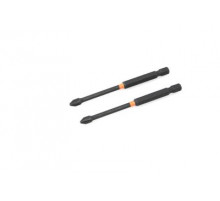 Бита ударная 1/4'', PH2 × 90 мм, 2 шт. ДТ