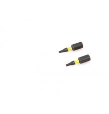 Бита ударная 1/4'', Т9 × 25 мм с отверстием, 2 шт. ДТ