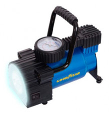 Компрессор GY-30L LED 30л/мин с фонарем,со съемной ручкой,сумка для хранения Goodyear