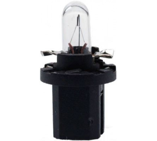 Лампа W1.2W 12V Bx8,5d (черный патрон) ЛЧ217-Ч