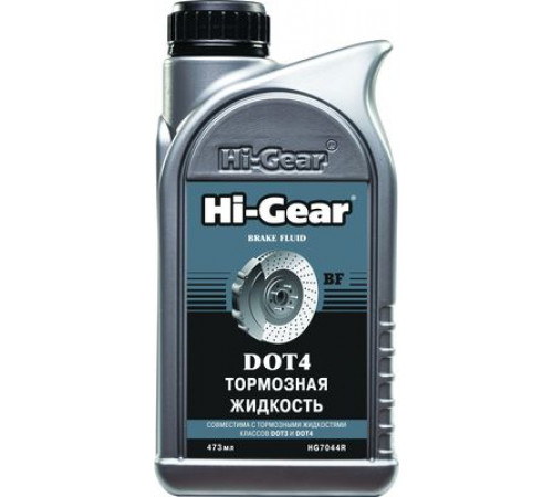 Тормозная жидкость DOT 4 Hi-Gear 473 мл ЧЗ
