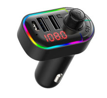 FM-трансмиттер ACV FMT-128B Ж-К диспл/USB/Bluetooth/RGB