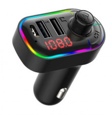 FM-трансмиттер ACV FMT-128B Ж-К диспл/USB/Bluetooth/RGB